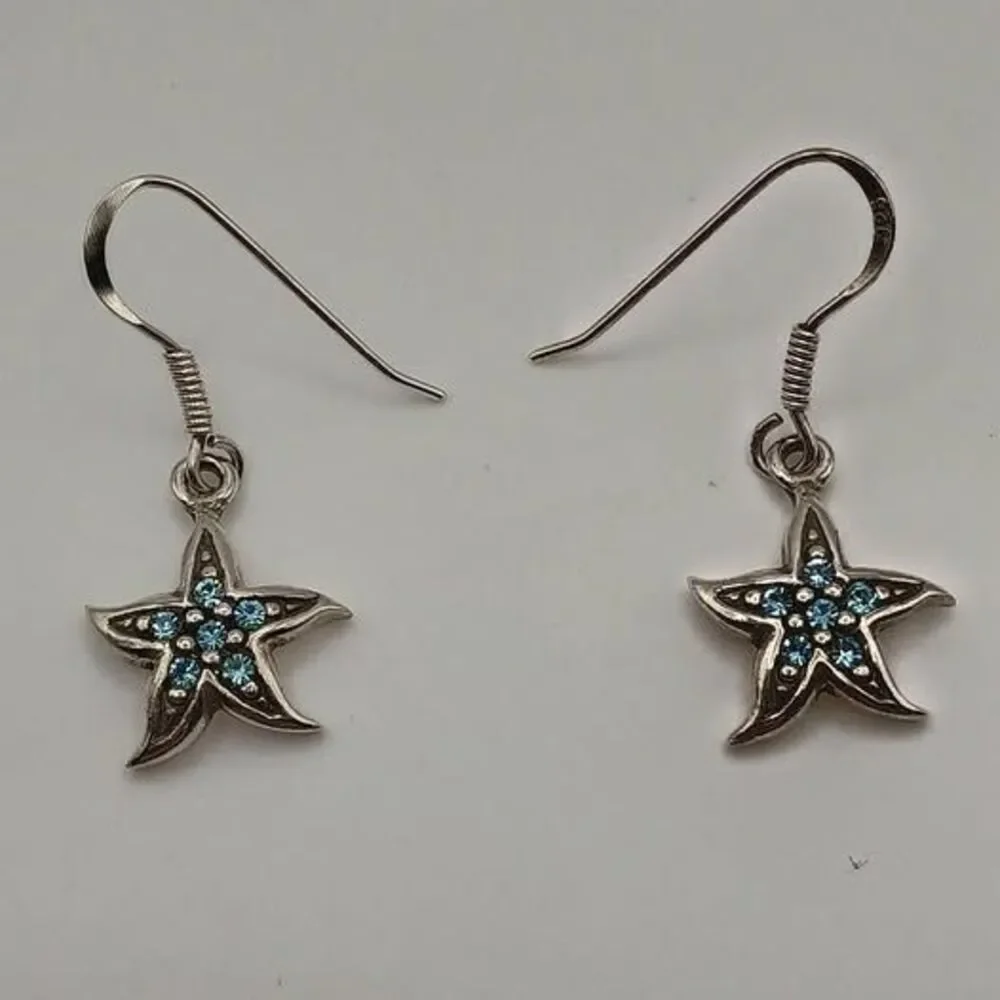 925 Starfish Earrings